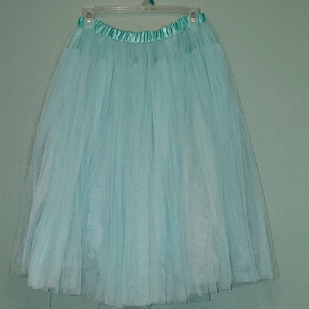 Seafoam tulle organza tutu skirt One size